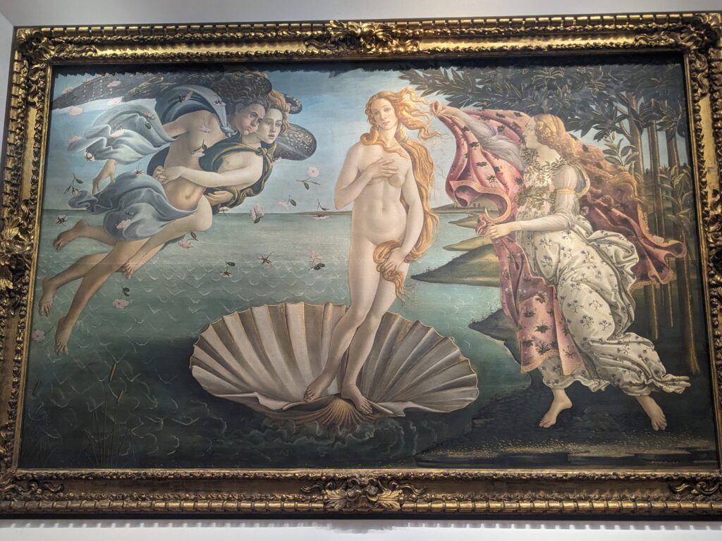 Botticelli's Birth of Venus in the Uffizi 
